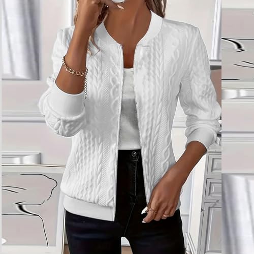 Sudadera de mujer con cuello alto y chaquetas de manga larga 3