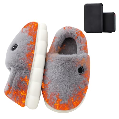 Lilia Heated Slippers for Women, Soft Heated House Shoes Winter Comfort Gift Idea