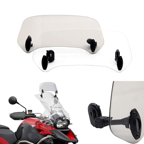 Extension de pare-brise moto gris pour réduire le vent lors de vos voyages