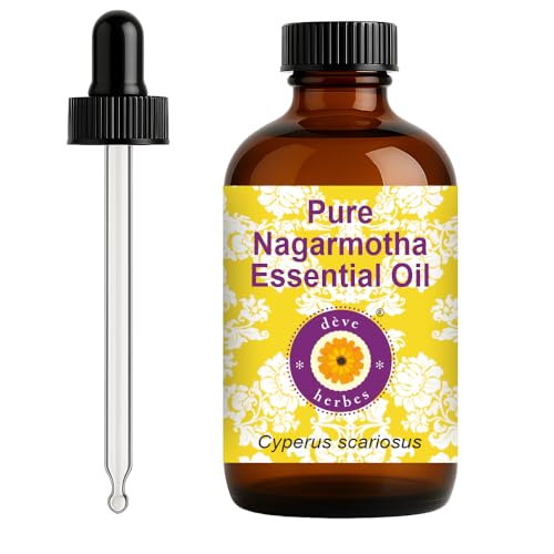 Deve Herbes Pure Nagarmotha Essential Oil (Cyperus scariosus) 120ml
