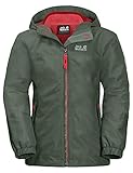 atmungsaktiv Jack Wolfskin Mädchen G ICELAND 3IN1 JKT 3-in-1-Jacke für Mädchen, thyme green, 140