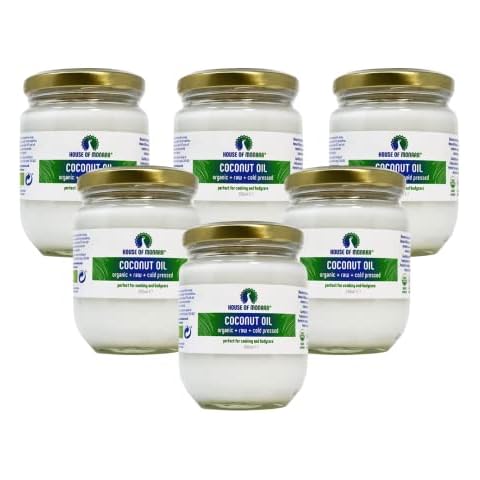 House of Monara Organic Extra Virgin Coconut Oil 1200ml(200mlx6) -Pure, Raw and Cold Pressed Cover