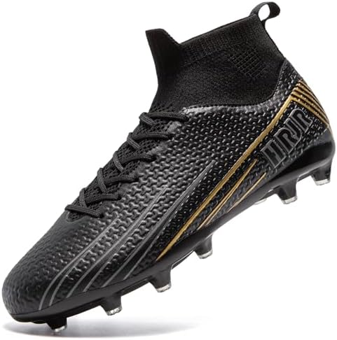 Men's Soccer Cleats Football Cleats for Unisex-Adult High-Top Spi...