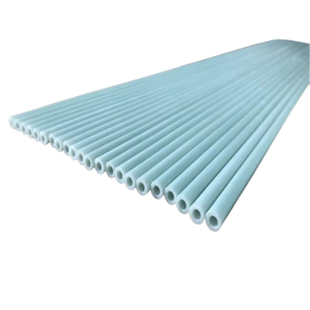 10 Stück weiße Glasfaserrohre, Außendurchmesser 3/4/5/6/7/12 mm Glasfaserrohr, Länge 500 mm Glasrohr Hohlglasfaserstab (6 x 4 x 500 mm)(3X1.5X500MM)