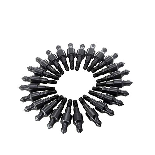 maifield 24 Pack Archery Bullet Field Points 5/16 Inch 9/32 in 11/32 Inch Practice Heads Small Game Crossbow Compound Bow Arrow Tips (100 Grain 11/32