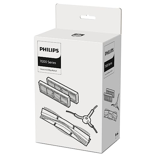 Philips HomeRun 7000 Utbytessats till HomeRun- robotdammsugare med mopp. 2 tvättbara filter, 1 huvudborste, 1 sidoborste. För: XU7100/01, XU7100/02, XU7000/01, XU7000/02. (XV1473/00)