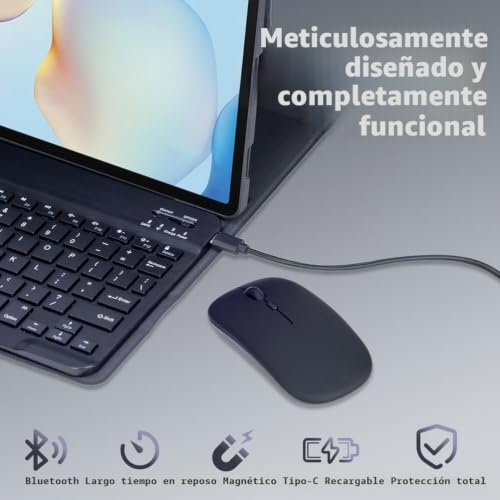 Funda con teclado para Huawei MatePad 11.5 2025 y ratón bluetooth 4