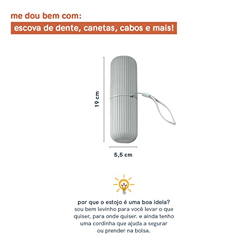Estojo Multiuso para Viagem Cinza - Oikos