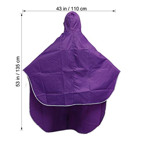 Poncho impermeable con capucha para ciclismo miniatura 3