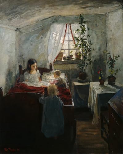 Peinture décorative sur toile Fritz Thaulow haute finition 60x90