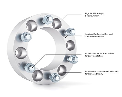 Rocktrix 1.5 Inch Wheel Spacers (6X5.5 To 6X5.5, 108Mm Bore, 12X1.5 Studs) Compatible With Chevy Colorado Gmc Canyon Honda Passport Hummer H3 H3T Lexus Gx470 Toyota Tacoma Tundra (6X139.7, 38Mm, 2Pcs) #TOP2