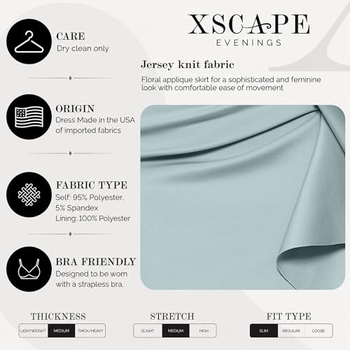 Image of Xscape Women's Long Off-the-Shoulder Sweetheart Neckline Formal Evening Gown with Ruching and Draped Ruffle Detail