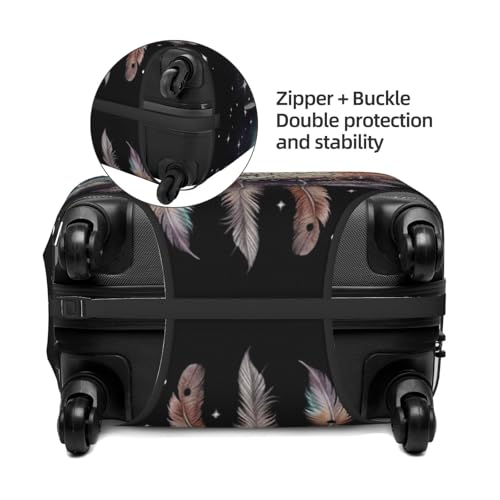 Travel Luggage Cover Dream catcher and stars Suitcase Protector Elastic Washable Stretch Suitcase Protector Anti-Scratch Travel Suitcase Cover Fit 18-32 Inch Luggage3