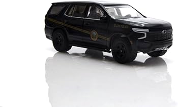 Amazon | ModelToyCars 2021 シボレー タホ 警察追跡車両、ブラック