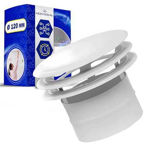 Deflector Exterior para Sistema de Ventilacion con 3 Discos Ø 120 mm de Acero con Recubrimiento Epoxi - Garantía de 10 Años - MONTERAL