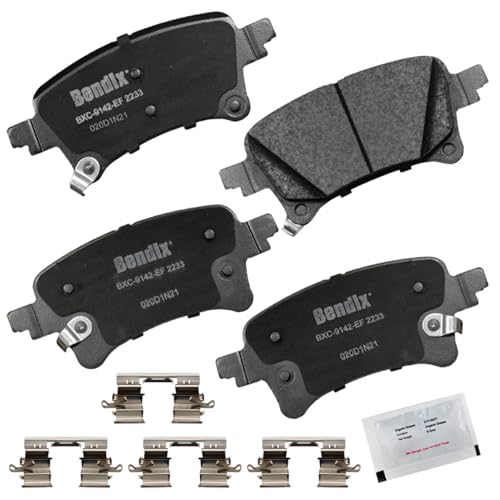 Image of Bendix Priority1 CFC2233 Ceramic Rear Brake Pads for Jeep Gladiator 2024-2020, Wrangler 2024-2021