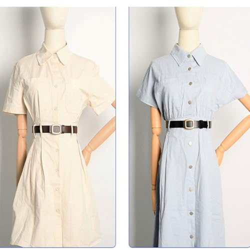 Women's Cowhide Belt Smooth Buckle Fashion Belt for Skirt Jeans Waist Width 2.80cm Gifts for Women2