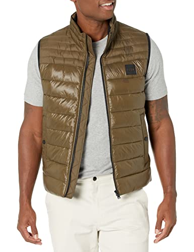 Image of BOSS Men's Lightweight Nylon Patch Logo Puffer Vest