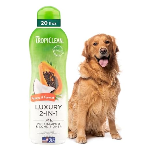 Tropiclean 2-in-1 Dog Shampoo and Conditioner, Cat, Puppy & Kitten Safe, Moisturizing Detangler, Made in the USA, Papaya Scent, 20oz
