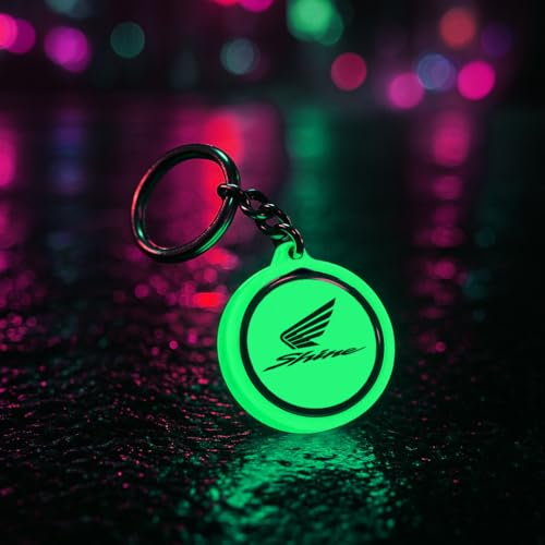Image of Mi Glow Store Glow in Dark Keychain for Bike Men | Gift for Man | Bike Accessories | Charges in Light Glows in Dark | Key chain for Bike