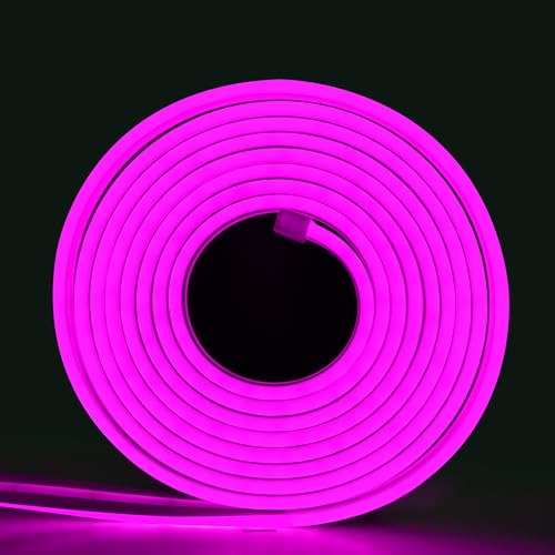 Image of Forus 5 Meter LED Neon Strip Light - Purple, Flexible Waterproof Rope Lights 16.4 Feet, Indoor Outdoor Diwali Decorative Cove Lighting, Restaurant Decorations, Home Decor, Festivals, 1 Yr Warranty