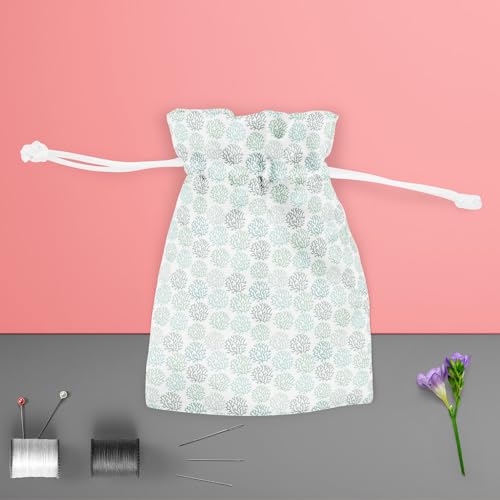 Image of ArtzFolio Spring Leaves D3 | Pouch Wrist Potli Bag | Bag for Weddings & Casual Parties