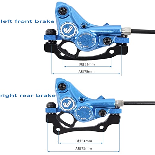 HSGAV 4 Pistoni Set di Freni Idraulici per MTB Kit...