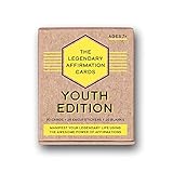 LEGENDARY LIFE Youth Affirmation Cards for Kids - Pack of 90 Unique Daily Positive Affirmations with 25 Mindfulness Stickers to Inspire, Motivate, Build Self Esteem and Empower Children & Teens