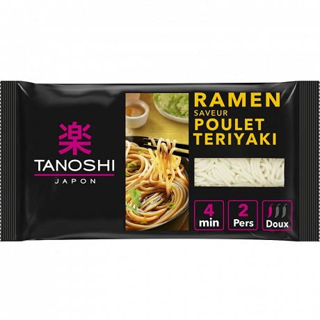 Tanoshi – Ramen pollo teriyaki 360 g – (3 unidades)
