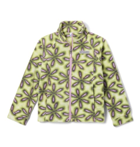 Image of Columbia Youth Girls Benton Springs II Printed Fleece Jacket, Firefly Hazy Blooms, Large