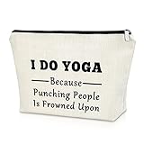 Yoga Gifts for Women Yoga Lover Gift Makeup Bag Birthday Gifts for Yoga Lover Girls Sister Gifts from Sister Cosmetic Bag Thank You Gifts Christmas Gifts for Her Cosmetic Travel Pouch