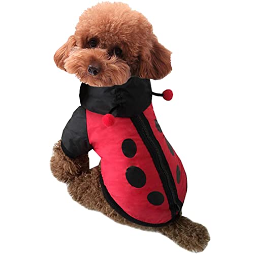 Wukesify Costumi per cani a forma di coccinella