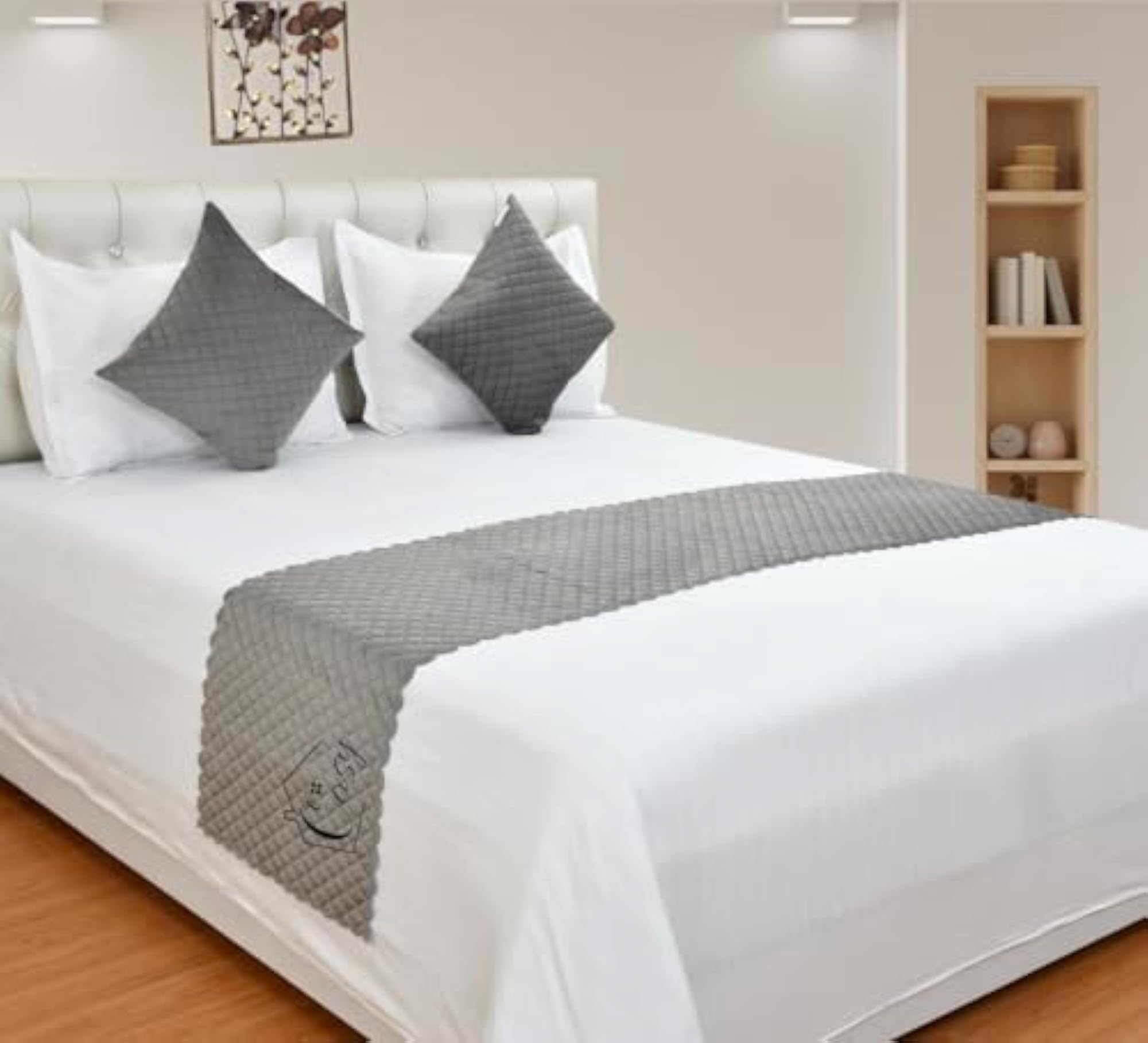 Reversible Cushion Cover Bed Runner Decorative Scarf