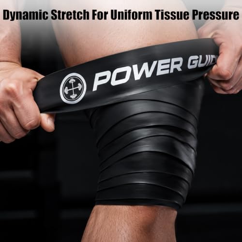 Image of Power Guidance Muscle Floss Bands - Compression - Mobility & Recovery Bands - for Improving Movement, Increasing Circulation & Reducing Soreness (Black and Red Combo)