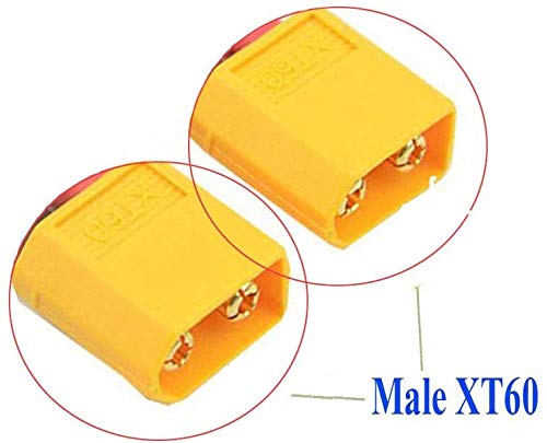 LINSYRC 2 Pezzi Adattatore 1-Femmina A 2-Maschio Connettore Batteria Serial Series XT60 Con Cavo In Silicone 10CM 12AWG Per Elicottero RC Lipo - Foto 9