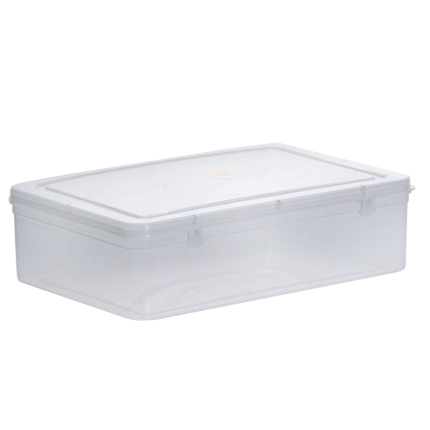Sthavir Premium Plastic Storage Boxes, Transparent Containers, Large Boxes With Lock System for Jewellery/Medicines/Stationery/Cosmetics/Accessories - 32x21x8 Cm - 5000 ML - Pack of 1 (Size No. - 9)-image-45