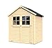 Alpholz Gerätehaus Osterbek aus Fichten-Holz, Gartenhaus mit 14mm Wandstärke, Holzhaus, Geräteschuppen 202 x 131 cm, Satteldach