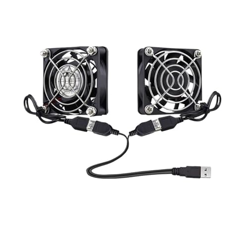 Ventilateur double 5V silencieux pour meuble TV et récepteur de salon