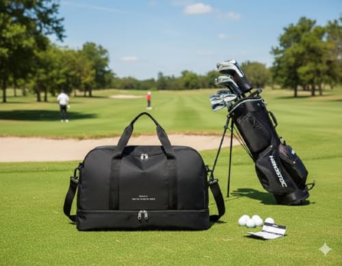 Large Travel Golf Holdall Bag 35L Golf Duffel Bag with Golf Shoe Compartment Durable Waterproof - Image 6