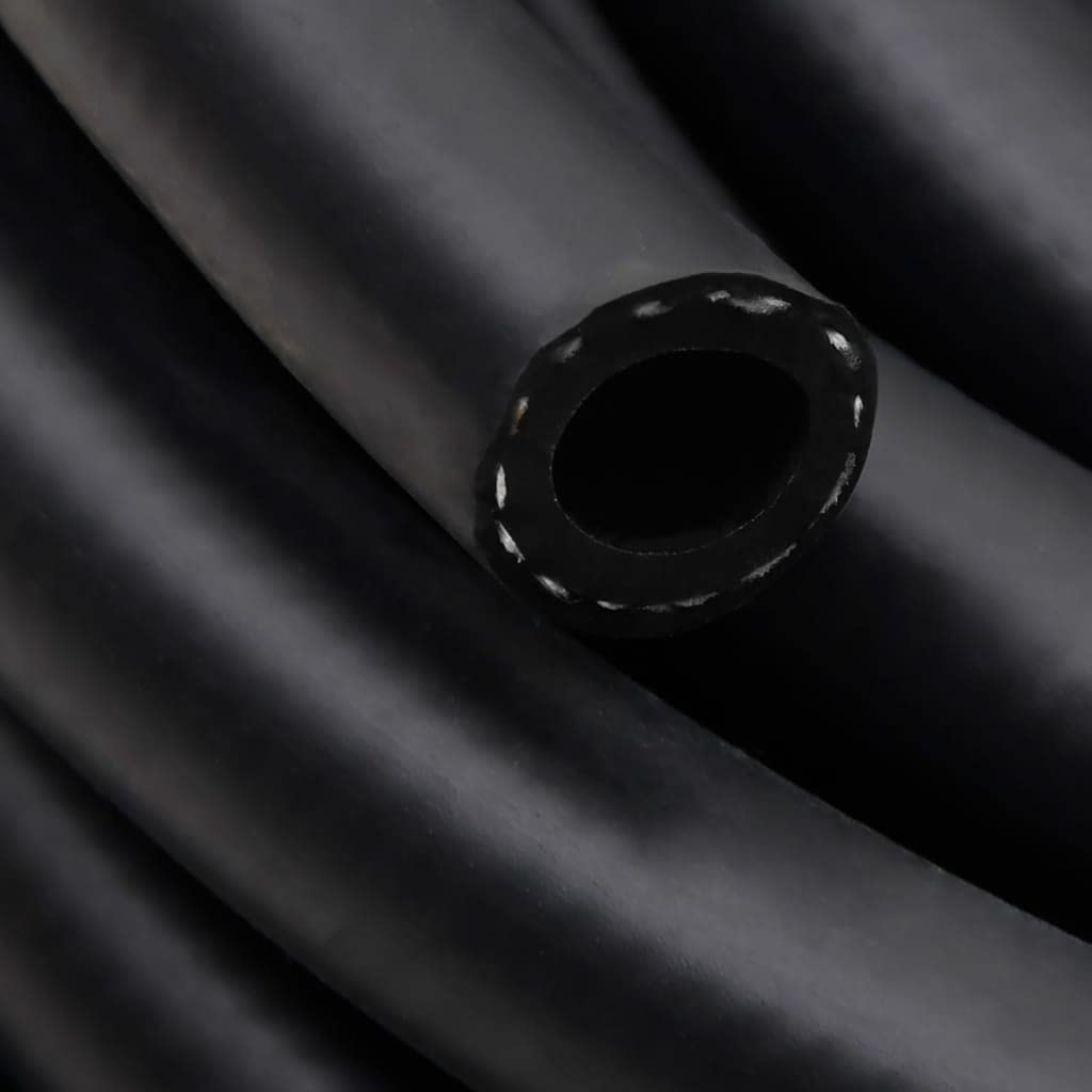 Tubo dell'aria ibrido nero, 1,5 cm, 10 m, in gomma PVC, per compressore, pneumatico, a spirale, flessibile, resistente alle pieghe, officina, garage, industria, edilizia, artigianato
