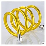 360 grados Cabezal giratorio universal y un enchufe de pivote Evitan que la manguera de las tornillos de maraña del cable se formen, si usa la mejor presión de agua de su ducha de mano.