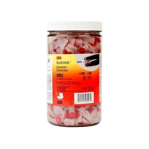 Conector IDC 3M Scotchlok UR2-JAR500 rojo, 500 piezas Cover