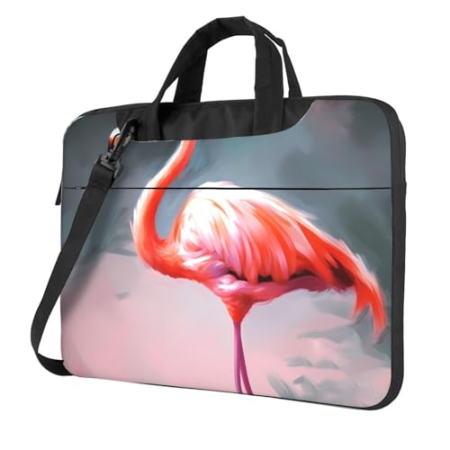 Bolso bandolera para laptop con diseño de flamenco miniatura 1