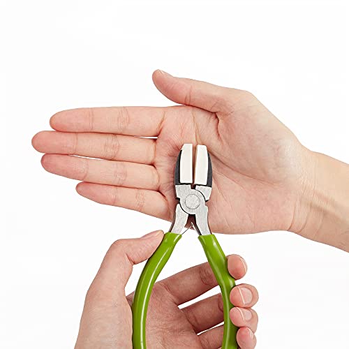 Benecreat Pair Of 12 Plastic Pliers Tips White Flat Nose Pliers Replacement Tips(25X9.5X7.5Mm) For Jewelry Making Metal Forming Wiring Tool #TOP3