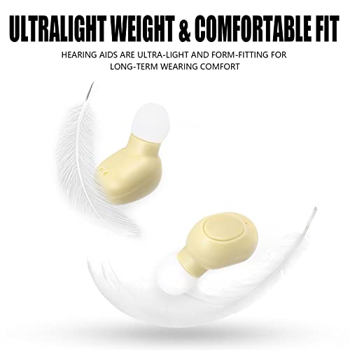 Rechargeable Hearing Aids For Seniors & Adults, Hearing Amplifiers In The Ear (Ite) Portable Charging Case, With Led Power Display, Mini Digital Personal Sound Amplification With Noise Cancelling #TOP2