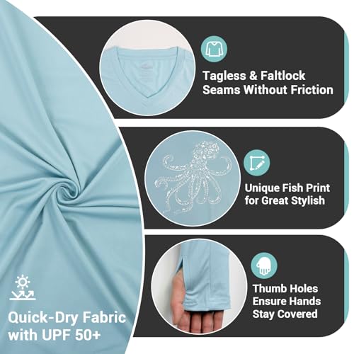 Palmyth Womens Fishing Shirt UPF 50 Sun Protection Long Sleeve T-Shirt3