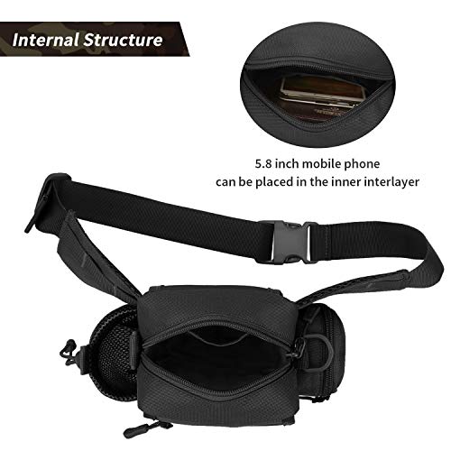 HUNTVP 2in1 Marsupio con Porta Borraccia Marsupio