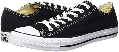 Converse M9166: Chuck Taylor All Star Unisex Ox Low Top Black Sneakers, Natural White, 11.5 Women/9.5 Men | Image 5