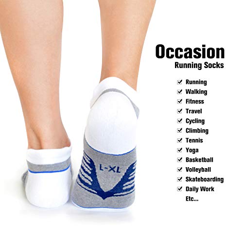 Image of Busy Socks Compression Ankle Cushioned Running Sport Socks for Men Women, Low Cut Arch Support Tab Athletic Socks 3 Pairs