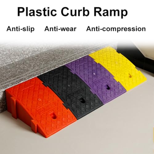 Rampa para bordillo portátil de plástico resistente 7.5 pulgadas miniatura 4
